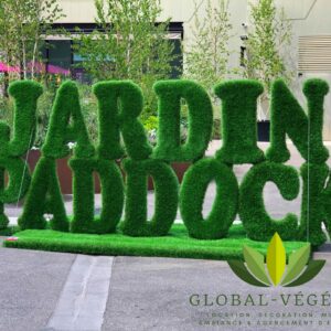 Logo Végétal géant pour Paddock Paris