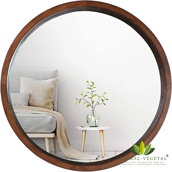 location miroir en bois