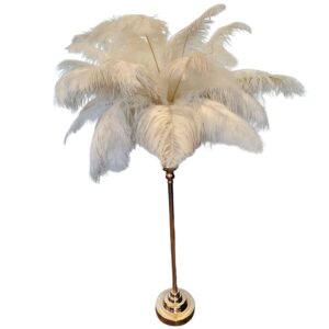 Location vase décoratif plumes blanches