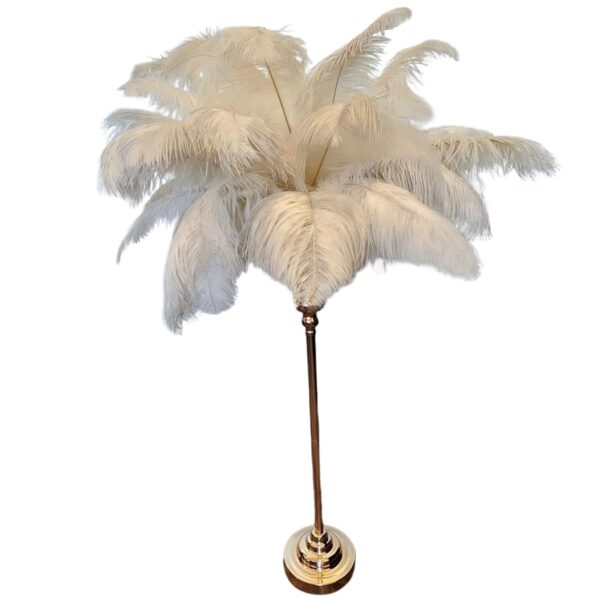 location vase décoratif plumes blanches
