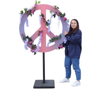 Location signe hippie sur pied