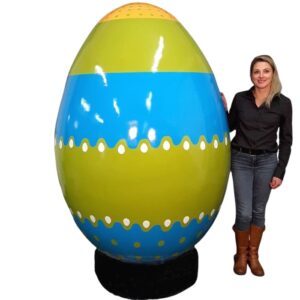 Location oeuf de pâques géant bleu vert