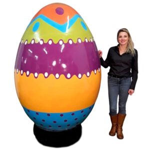Location oeuf de pâques géant violet orange