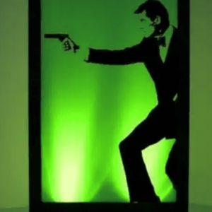 Location silhouette lumineuse James Bond