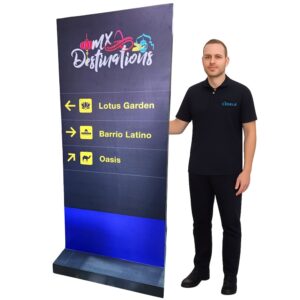Location panneau directions aeroport personnalisable